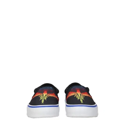 Marcelo Burlon County Of Milan Marcelo Burlon Man Sneakers Black Size 7 Textile Fibers