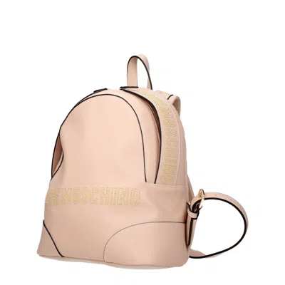Love Moschino Backpacks And Baby Bags Women Polyurethane Pink / Pink Meat