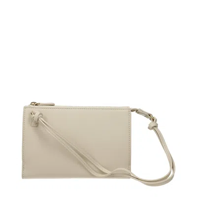Love Moschino Shoulder Bags Women Polyurethane Beige/ivory