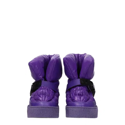 Khrisjoy Padded Nylon Ankle Boots With Engraved Logo