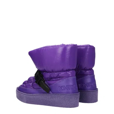 Khrisjoy Padded Nylon Ankle Boots With Engraved Logo