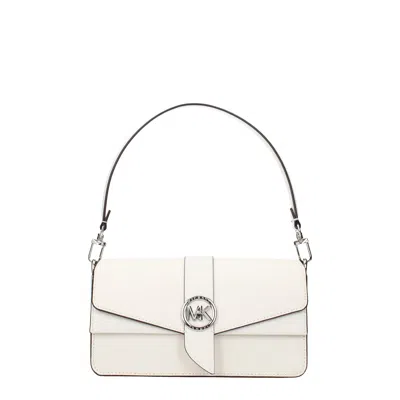 Michael Kors Hand Bags Greenwich Md Women Leather White/white Optical