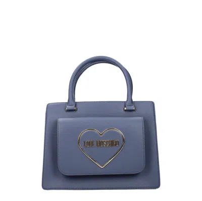 Love Moschino Hand Bags Women Polyurethane Blue/denim
