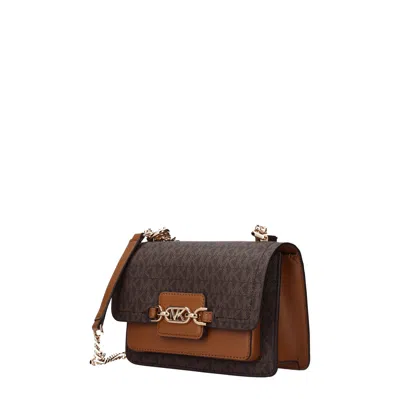 Michael Kors Shoulder Bags Heather Xs Women Fabric Brown/acorn