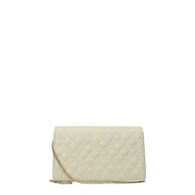 Love Moschino Clutches Women Polyurethane Beige/ivory