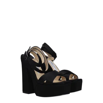 Jimmy Choo Gaia 140 Satin Platform Sandal