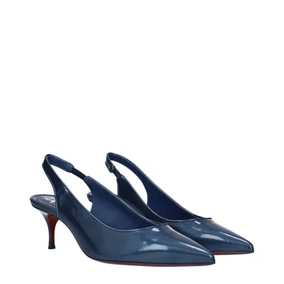 Christian Louboutin Louboutin Sandals Sporty Kate Womens Paint Blue/denim