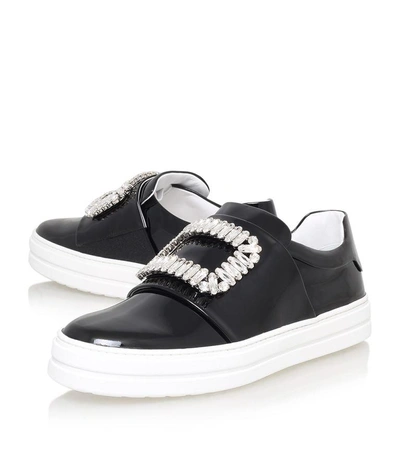 Shop Roger Vivier Sneaky Viv Embellished Patent Sneakers