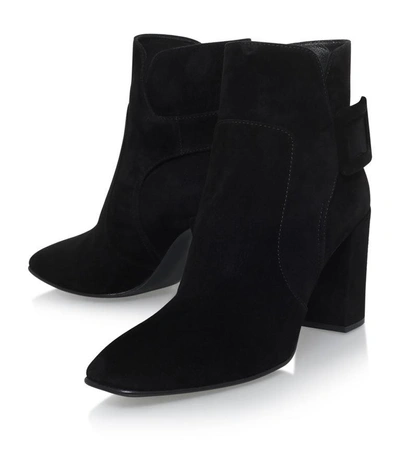 Shop Roger Vivier Polly Suede Ankle Boots