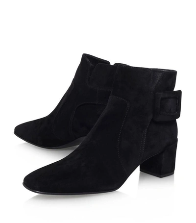 Shop Roger Vivier Polly Suede Ankle Boots
