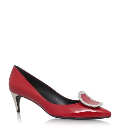 Roger Vivier Chips Pumps In Patent Leather In Red