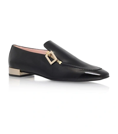 Roger Vivier Polly Loafers In Patent Leather In Black