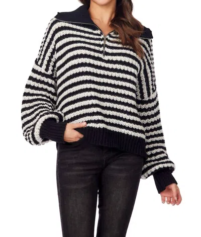 Mudpie Norris Pullover Sweater In Black In Black