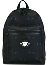 Kenzo Essentiels Eyes Backpack In Mignight Blue