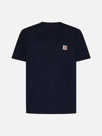 Carhartt Short Sleeve T-shirt<br/>s/s Pocket T-shirt In Dark Navy