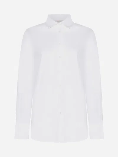 BLANCA VITA CATALPA COTTON-BLEND SHIRT 