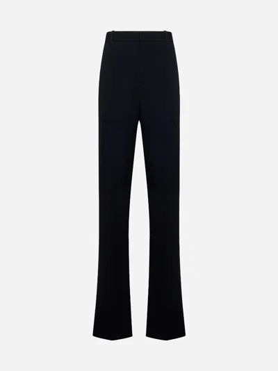Bottega Veneta Wool Tailored Trousers In Black