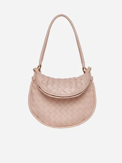 Bottega Veneta Gemelli Small Intrecciato Shoulder Bag In Lotus