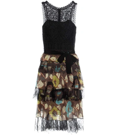 Etro Lace-trimmed Printed Dress