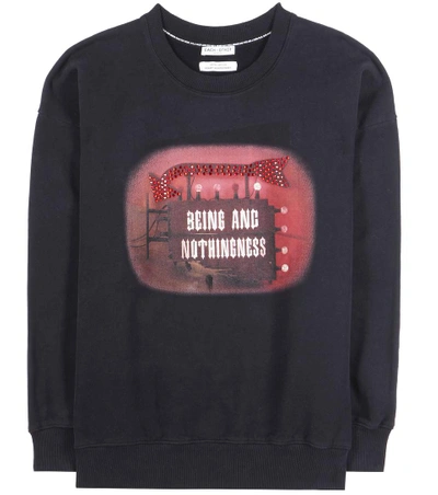 Shop Each X Other Printed Cotton Sweatshirt In Black
