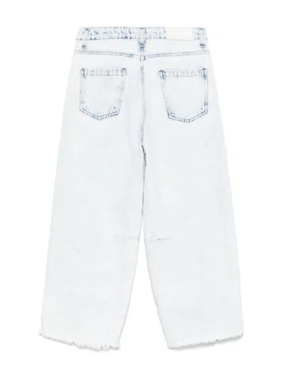 Msgm Distressed Jeans In Blue