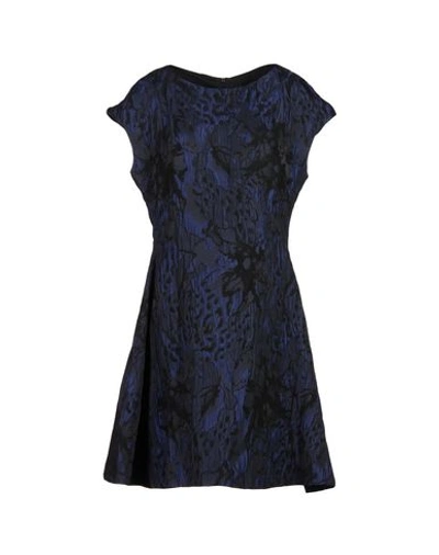 Emporio Armani Short Dress In Dark Blue