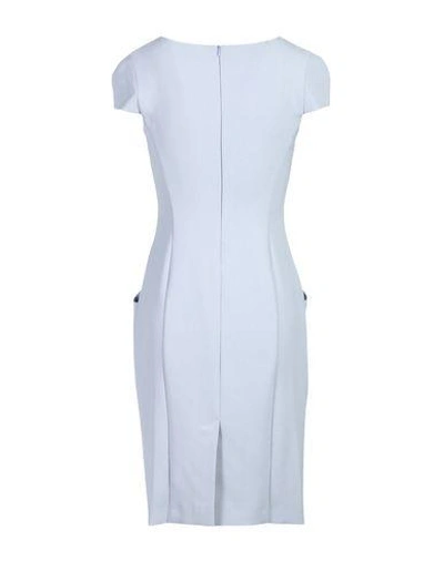Shop Emporio Armani Short Dresses In Pastel Blue
