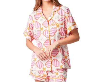 Katie Kime Pickleball Shorts Set In Pink In Pink