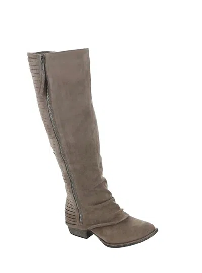 Very G Women's Very Strippy Tall Boot In Taupe In Grey