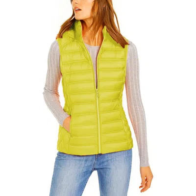 Michael Kors Outerwear Down Puffer Vest Limeade In Bright Yellow