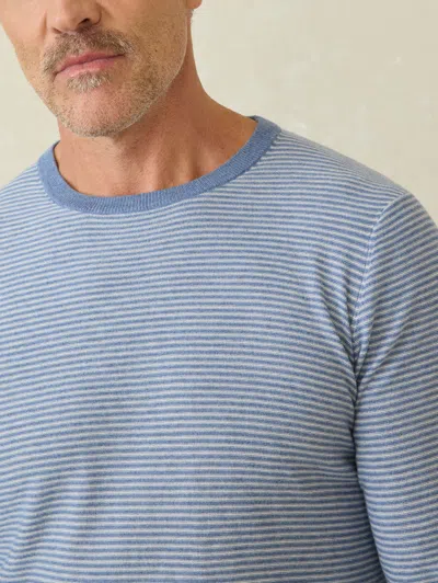 Faherty Movement&trade; Crewneck Sweater In Coastal Shore Stripe