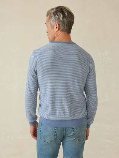Faherty Movement&trade; Crewneck Sweater In Coastal Shore Stripe