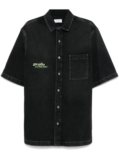 Off-white Off White Irregular Shirt In Black