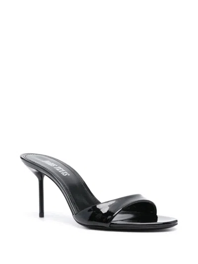 Paris Texas 70mm Lidia Patent Leather Mules In Black