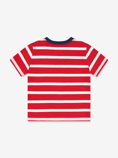 Polo Ralph Lauren Striped T-shirt In Red