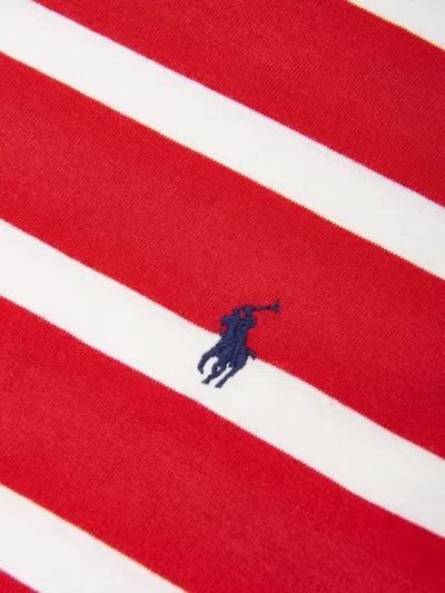 Polo Ralph Lauren Striped T-shirt In Red