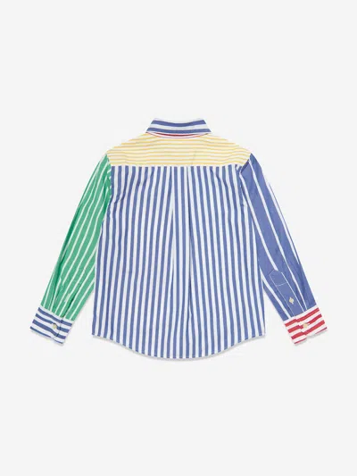 Polo Ralph Lauren Striped Cotton Poplin Fun Shirt In Multicoloured