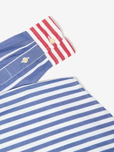 Polo Ralph Lauren Striped Cotton Poplin Fun Shirt In Multicoloured