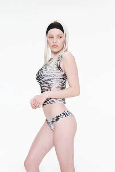 Ss25 Bambi Bikini Bottom In Zebra
