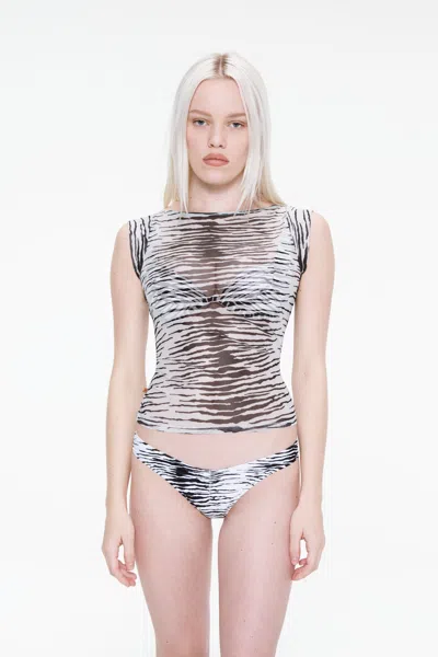 Ss25 Bambi Bikini Bottom In Zebra