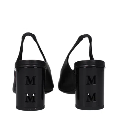 Max Mara Sandals Damiersling Women Leather Black