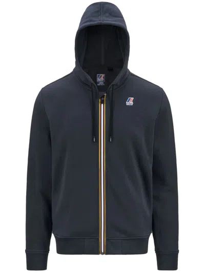 K-way Le Vrai Arnel Poly Cotton Clothing In Blue