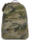 VALENTINO GARAVANI Valentino Garavani 'Rockstud' camouflage backpack,울100%