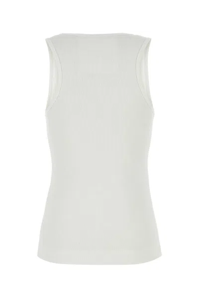 Givenchy White Stretch Cotton Tank Top