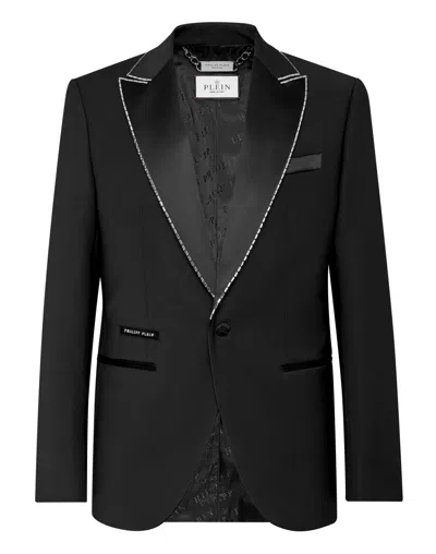 Philipp Plein Single-breasted Blazer In Black