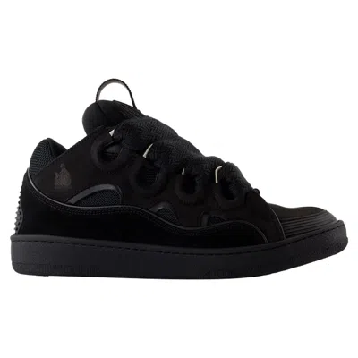Lanvin Curb Sneakers -  - Synthetic - Black In Black