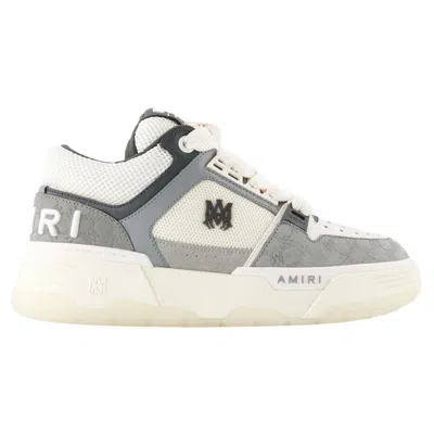 Amiri Ma Quad Debosses Nubuck Ma-1 Sneakers In Grey