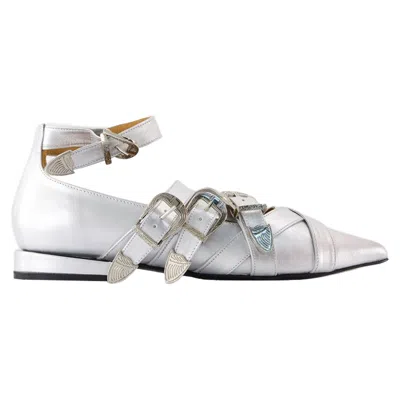 Toga Ballerinas Aj926 -  Pulla - Leather - Silver In Neutral