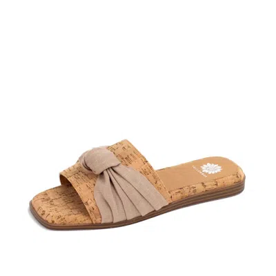 Yellow Box Women's Kimia Slide Sandal In Cork In Multi