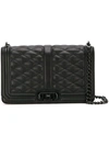 Rebecca Minkoff Love Jumbo Quilted Leather Crossbody Bag In Black